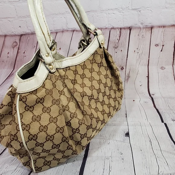 GUCCI GG SIGNATURE SUKEY HOBO BAG - Picture 5 of 15